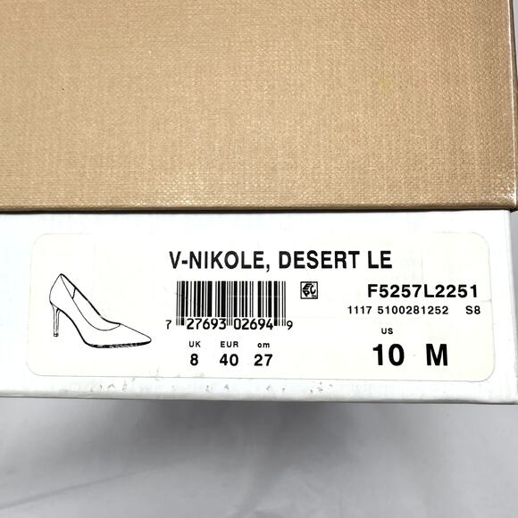 Via Spiga Nude Pointed Toe Stiletto Pumps Size 10M New With Box MSRP $295 - Picture 2 of 8